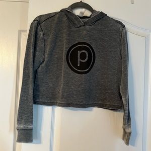 Pure Barre Vintage Dye Crop Hoodie